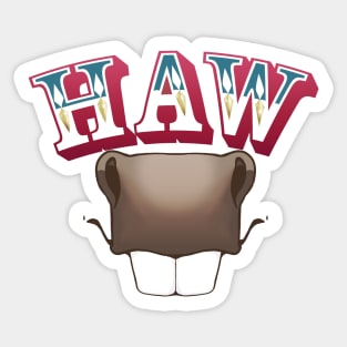 HAW Donkey Sticker